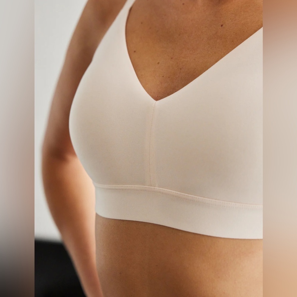 Tommy John Second Skin Triangle Bralette in Soft Pink Size XS fits cups D-DD NWT - Picture 3 of 11